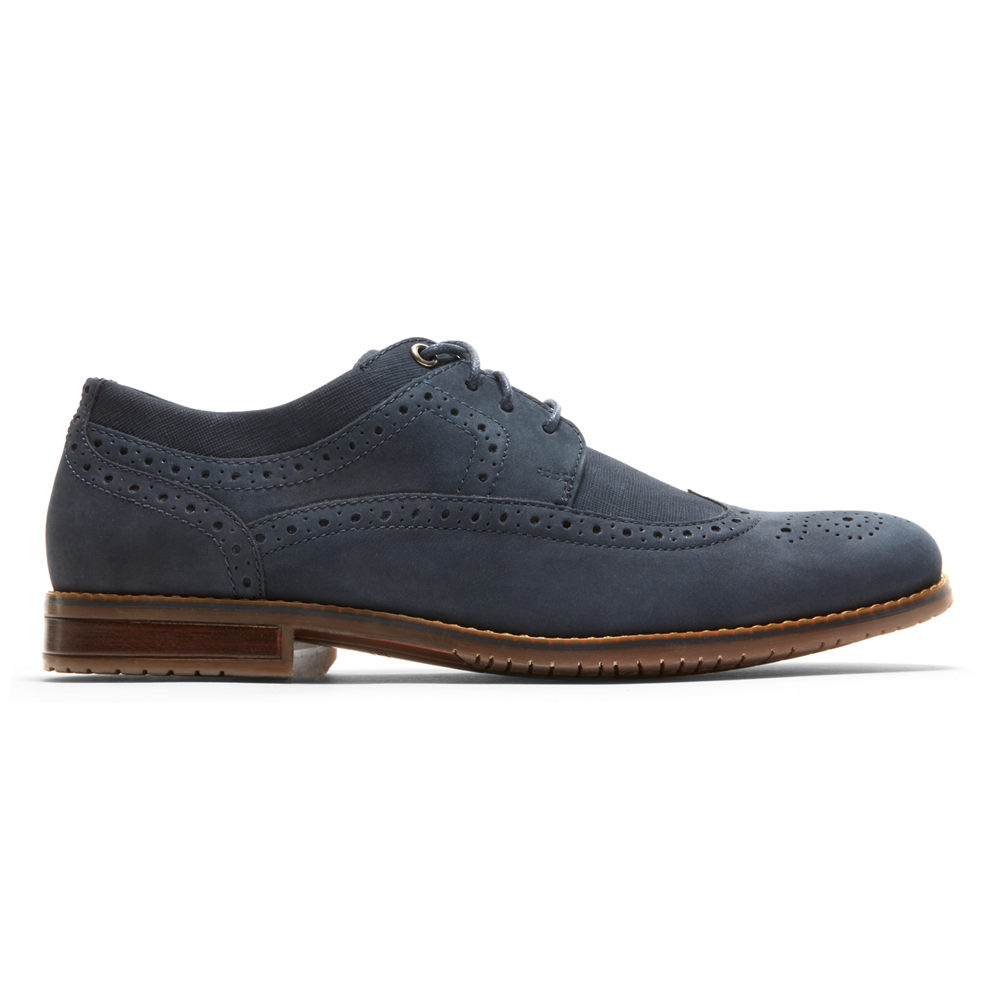 Rockport Oxfords Herr Marinblå - Style Purpose 3 Wingtip - RTGDZ8276